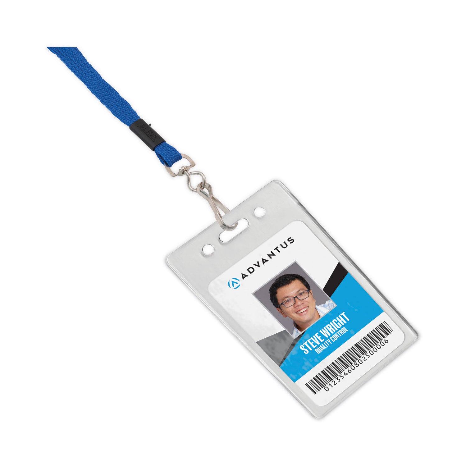 Advantus Breakaway Lanyards with Metal J Hook Fastener - 36 Inch Blue Safety Lanyards (24 Pack) - Perfect for ID Badges, Events, and Workplace Safety