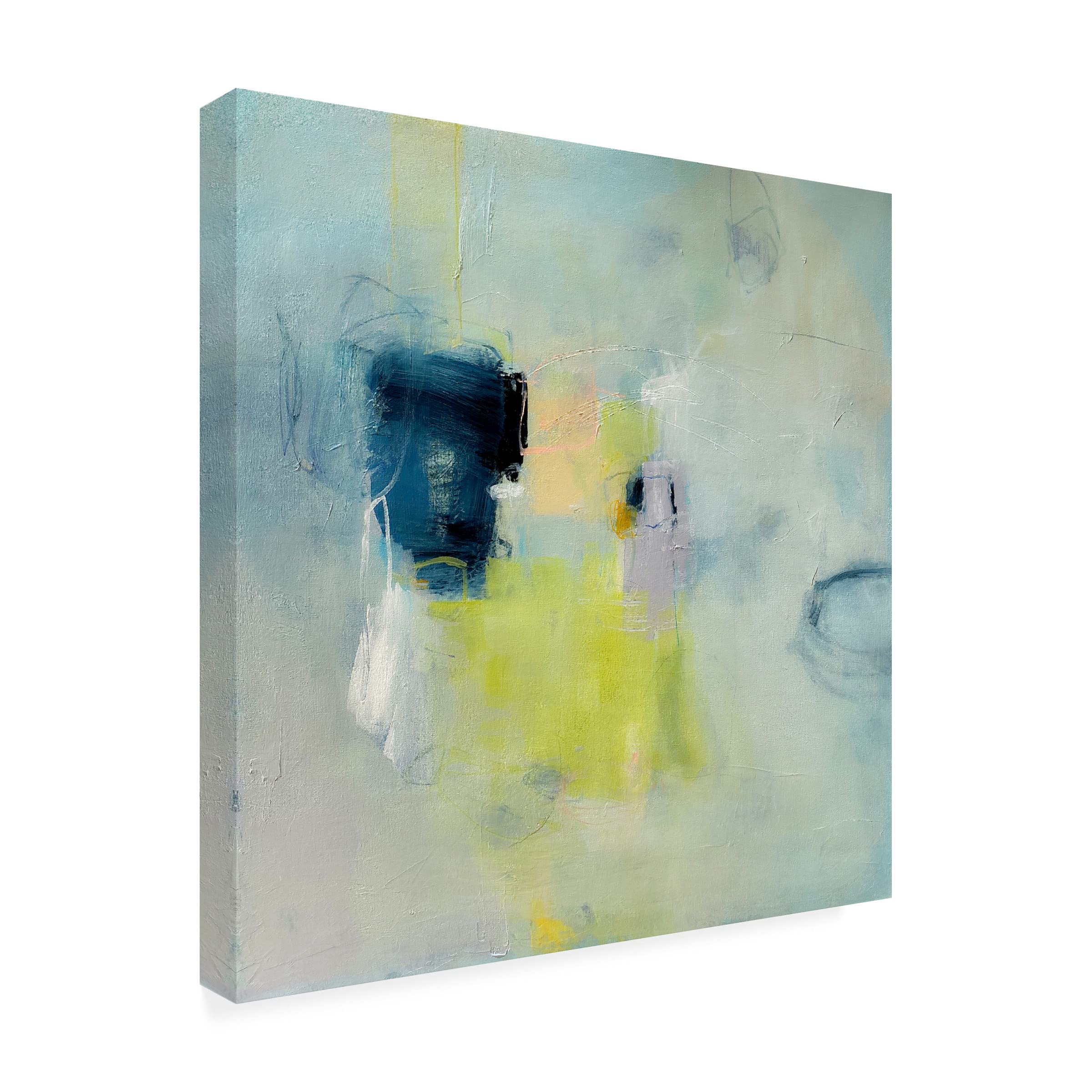 Trademark Fine Art 'Out of The Shadows' Canvas Wall Art by Mila Apperlo - Modern Abstract Painting for Living Room, Bedroom & Office Decor