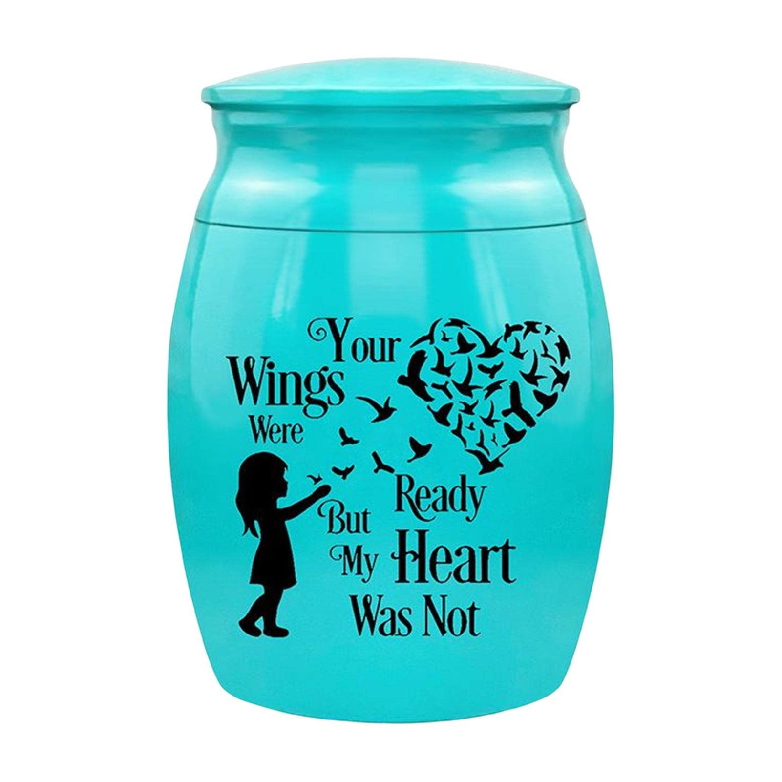 Durable Pet Memorial Urn - 395ml Aluminum Alloy Pet Ashes Holder for Dogs, Cats & Humans - Perfect for Home Memorials & Travel