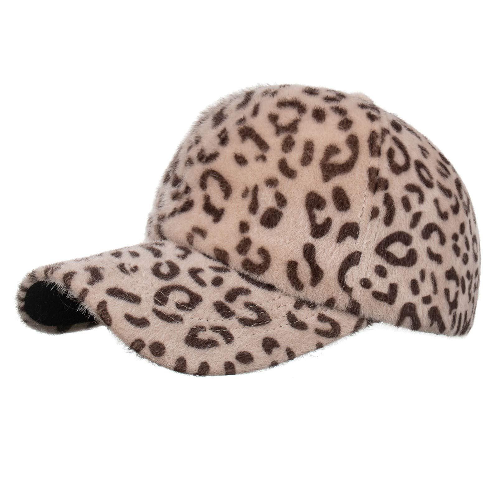 Winter Warm Baseball Cap for Women & Men - Breathable Adjustable Leopard Print Hip Hop Sun Hat | Outdoor Activities, Street Fashion, UV Protection