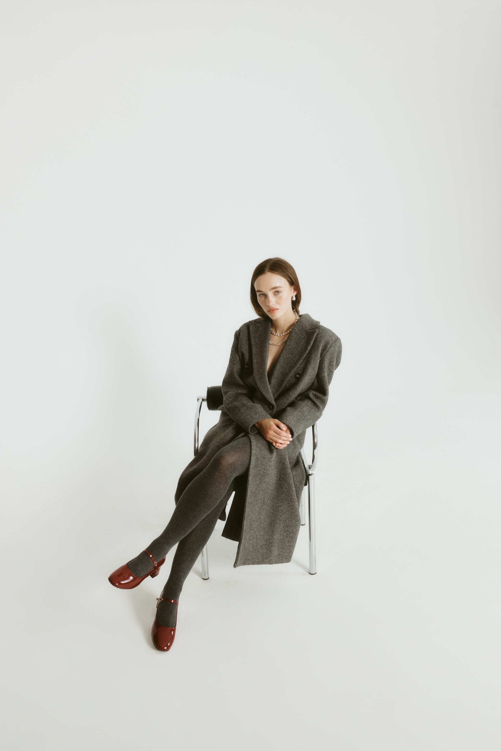Kenna Mary Jane Block Heels - Wine Patent Leather Women's Shoes for Work, Office & Special Occasions