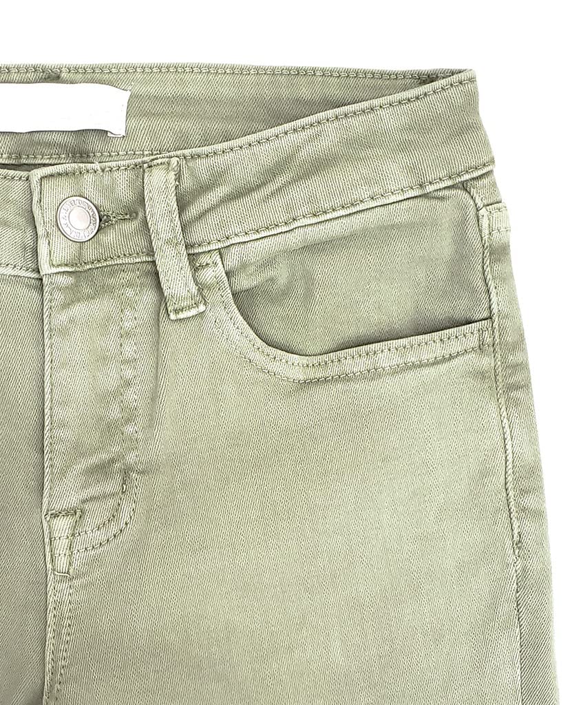 VERVET by Flying Monkey Special Washed Denim Skinny Jeans for Women - Olive Green Mid-Rise Stretch Denim Pants | Casual Wear, Date Night, Office Outfits