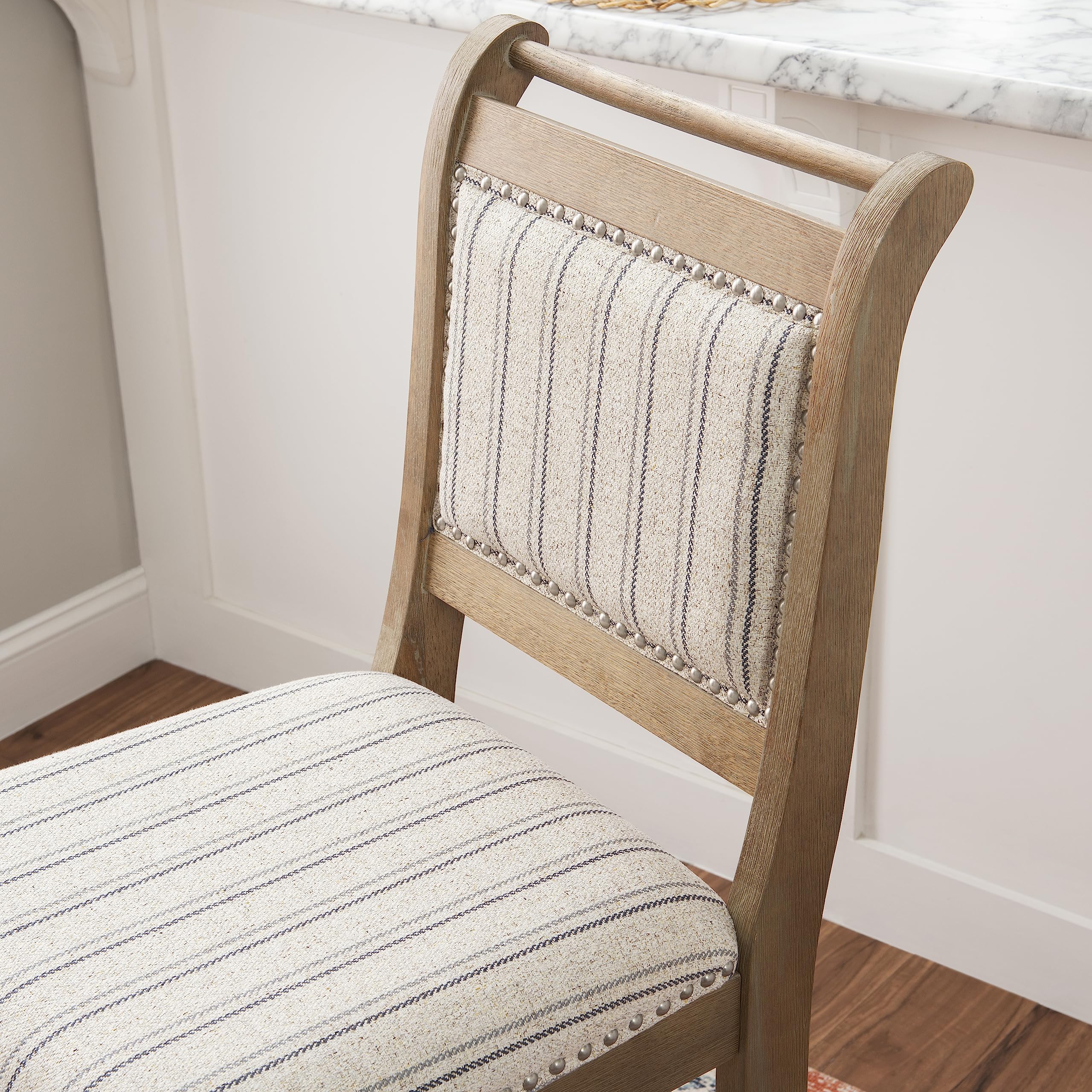Linon Lisbon Grey Bar Stool - 30