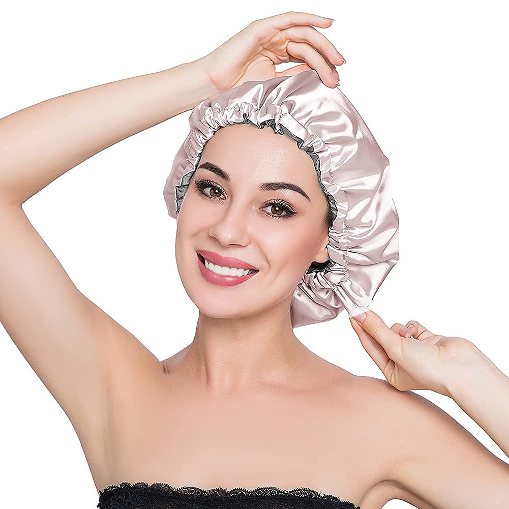 ELIHAIR Adjustable Silk Sleep Cap for Women - Reversible Double Layer Satin Bonnet for Night Sleeping, Hair Protection & Styling - Perfect for Curly, Natural, and Afro Hair Care at Home or Travel