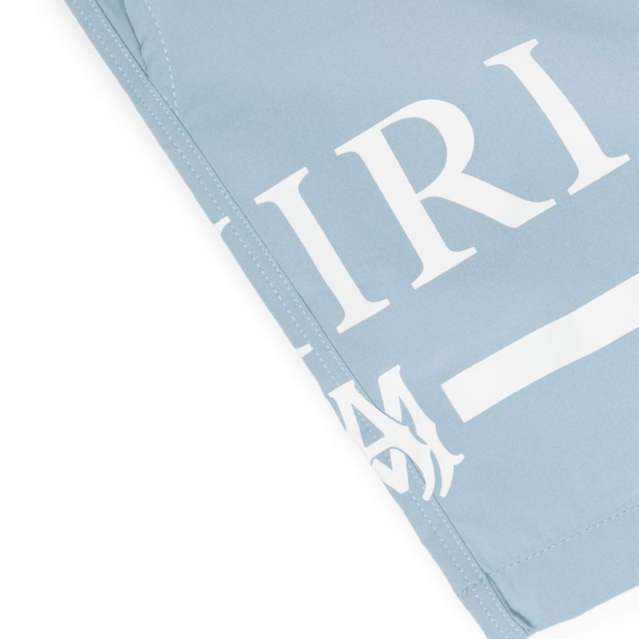 Amiri Men's Baby Blue Logo Swim Shorts - Quick-Dry, Comfortable Beachwear for Swimming, Vacation & Summer Outfits