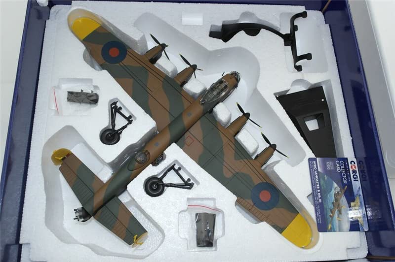 Avro Lancaster B Mk.III Grog 'The Shot' No.100 Sqn RAF 1945 1/72 Scale Diecast Pre-Built Aircraft Model - Limited Edition Collectible for WWII Aviation Enthusiasts & History Buffs