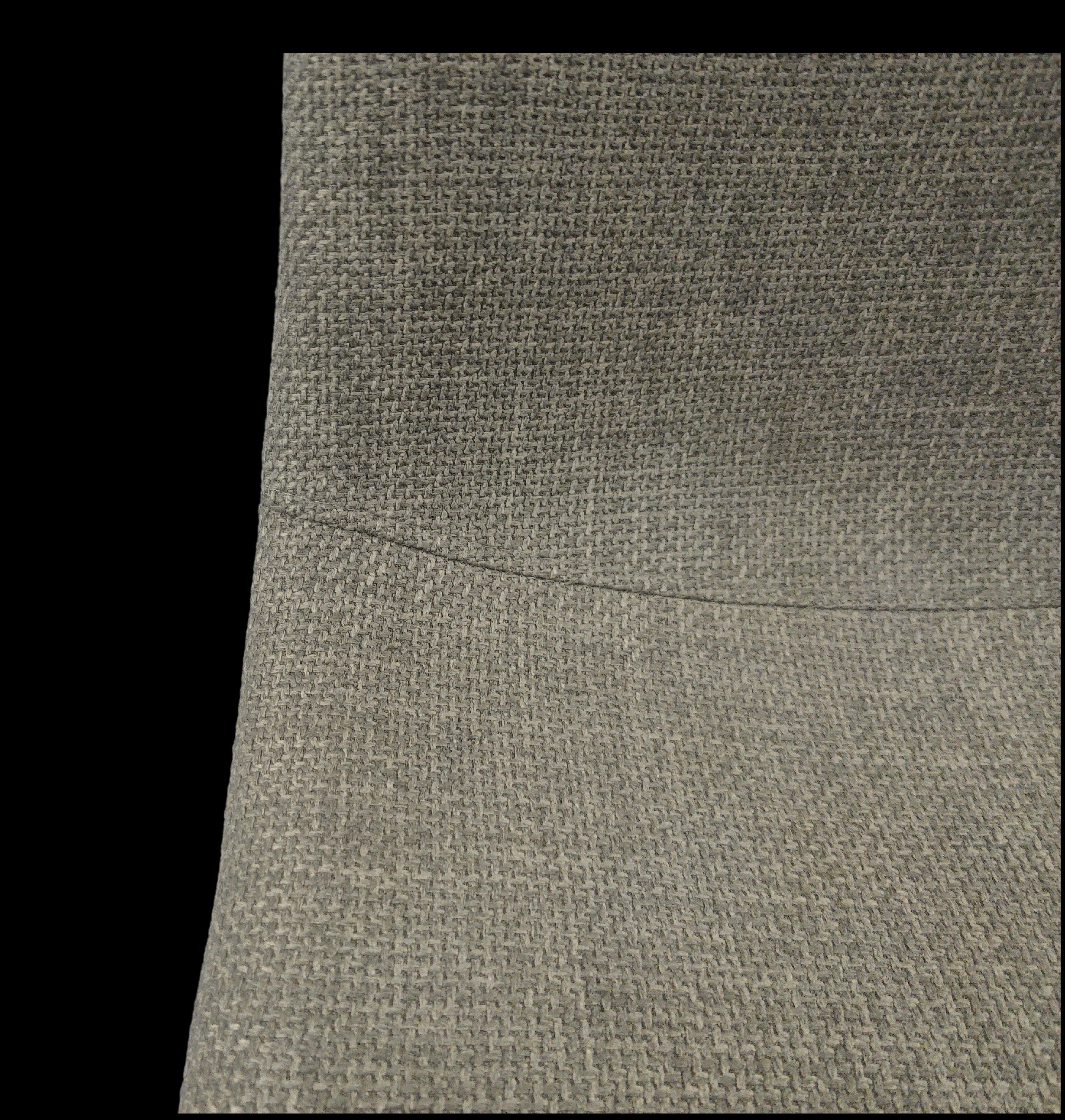 Modern Upholstered Dining Chairs Set of 4 - Grey Linen Cushion with Sturdy Black Metal Legs for Kitchen, Dining Room & Breakfast Nook - Comfortable & Stylish Seating for Family Meals, Entertaining & Small Spaces