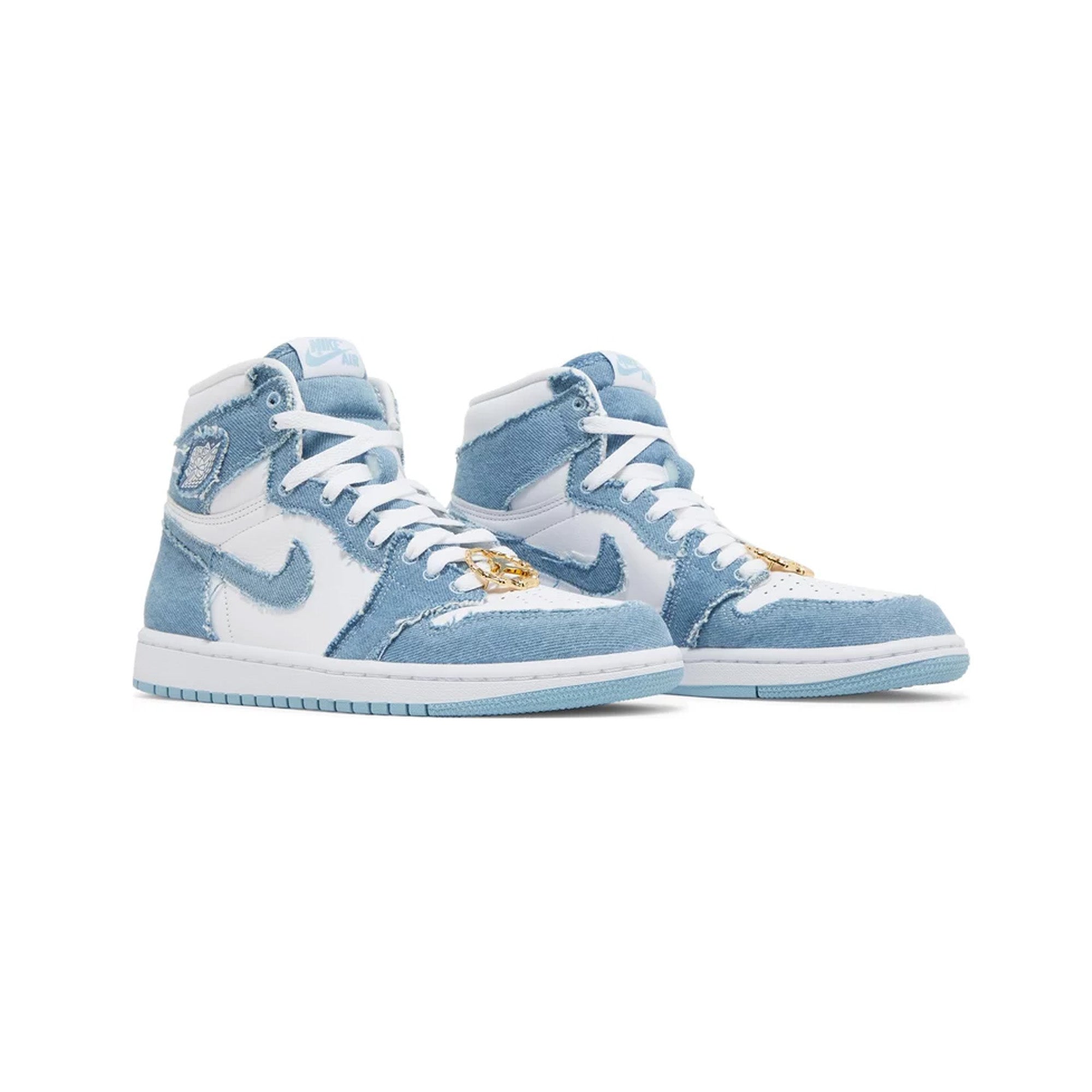 Air Jordan 1 Retro High OG 'Denim' Women's Sneakers (2022) - Classic Basketball Shoes for Streetwear & Casual Fashion