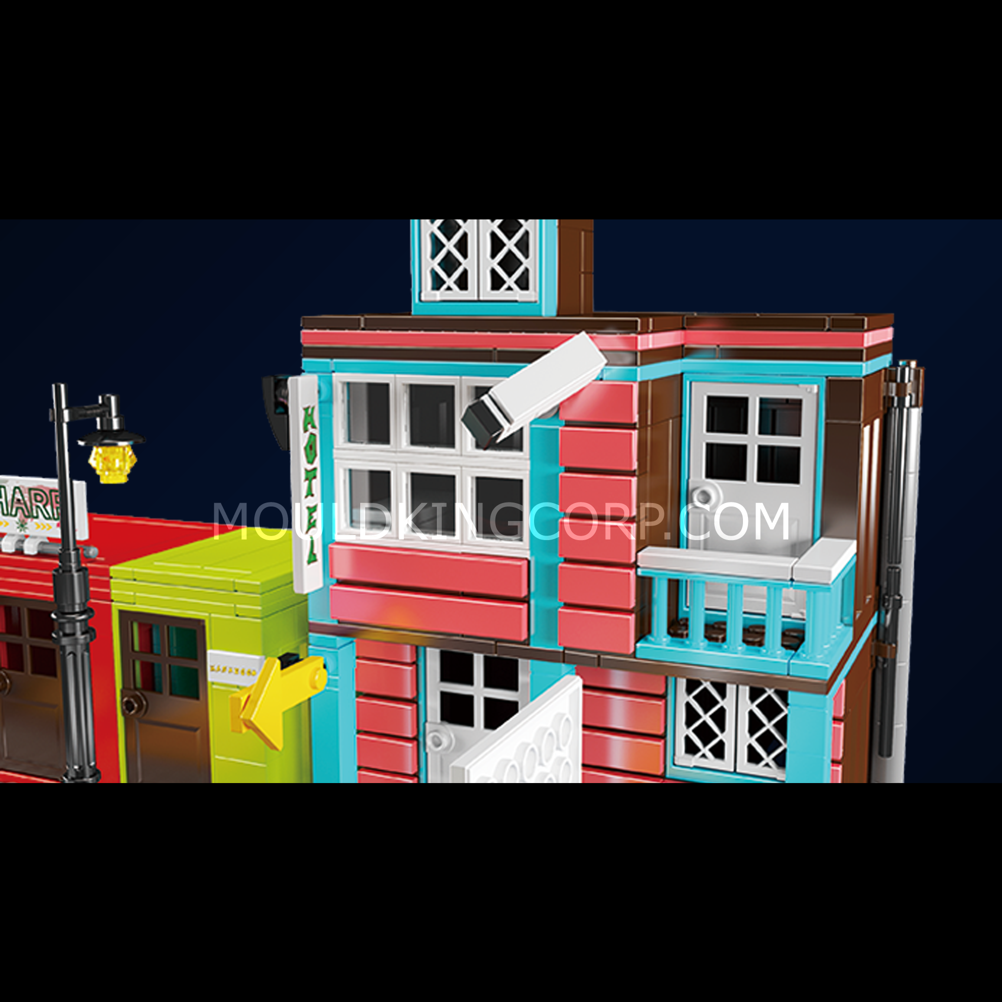 Mould King 10148 Wharf Inn Block Building Set | 782 Pcs Creative Construction Toy for Kids & Adults | Perfect for Home Decor, Birthday Gifts & DIY Projects