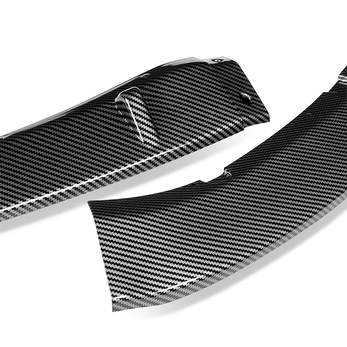 DNA MOTORING 3PCS MP-Style Front Bumper Lip for 2016-2022 Mazda MX-5 Miata - Black Carbon Fiber Look (2-PU-544-PCF) | Aggressive Styling Upgrade for Sports Car Enthusiasts | Perfect for Track Days & Car Shows