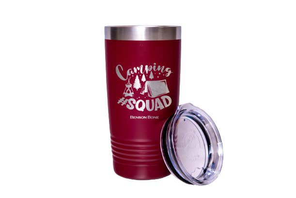 Premium Stainless Steel Insulated Camping Tumbler - 20oz Vacuum Sealed Travel Mug for Coffee & Hot Drinks - Leakproof Outdoor Cup for Hiking, Backpacking & Road Trips - Ideal for Camping, Office & Daily Commute