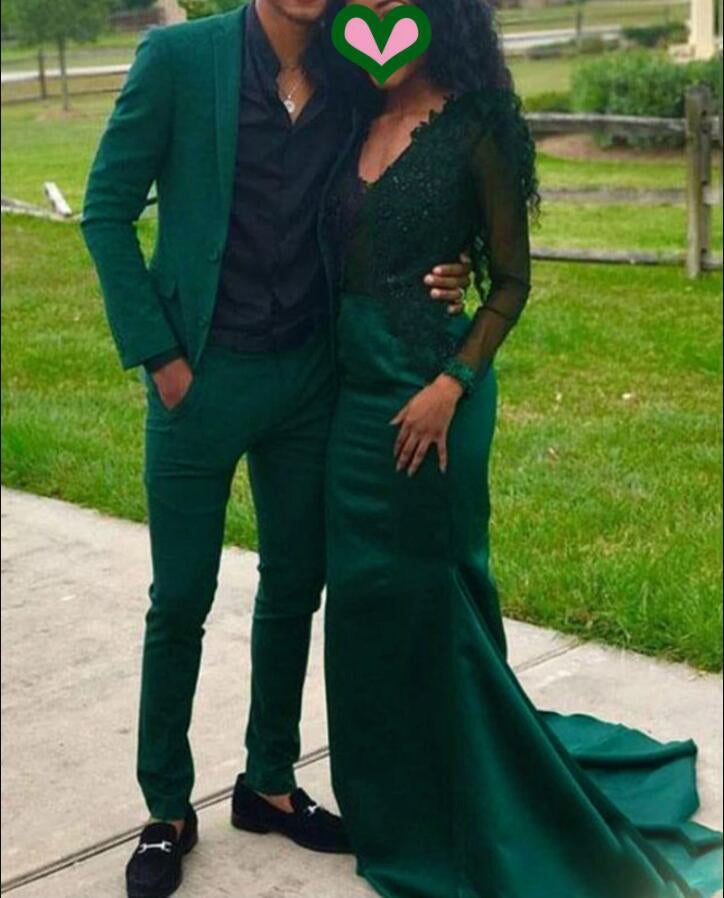 Dark Green Formal Men's Party Blazer Set - 2 Piece Suit (Jacket + Pants) for Weddings, Business Events & Special Occasions