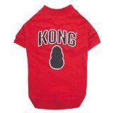 KONG Classic Dog Tee - Medium Size, Vibrant Red for Active Play - Perfect for Training, Fetch & Outdoor Adventures