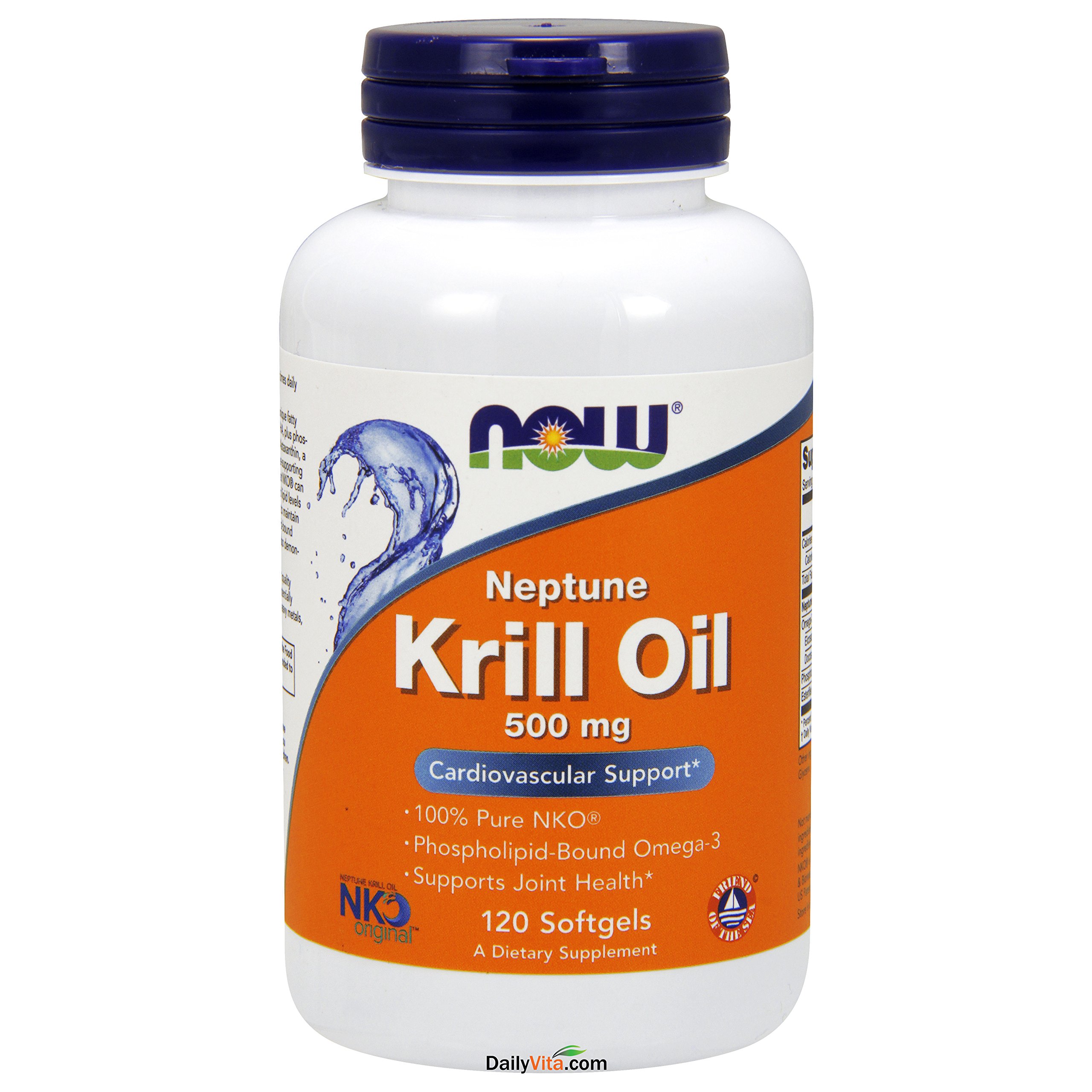 NOW Foods Neptune Krill Oil 500mg Softgels - 120 Count (3 Pack) | Premium Omega-3 Supplement for Heart, Brain & Joint Health | Supports Cognitive Function & Cardiovascular Wellness
