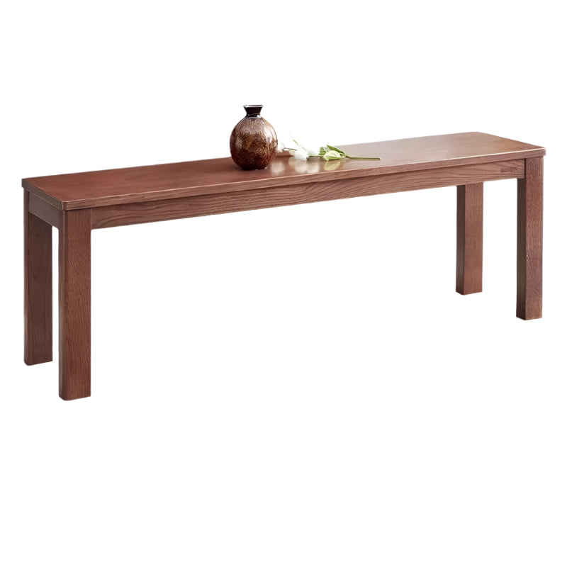 55.1x11.8x16.9 inch / 140x30x43 cm / Walnut color / Oak long bench