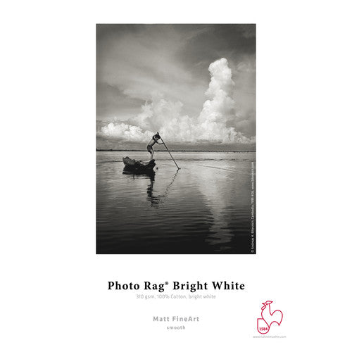 Hahnemuhle Photo Rag Bright White 24x36 Inch Fine Art Paper - 310GSM, 25 Sheets for Photography, Printing & Framing - Perfect for Archival Prints, Art Reproductions & Professional Photo Projects