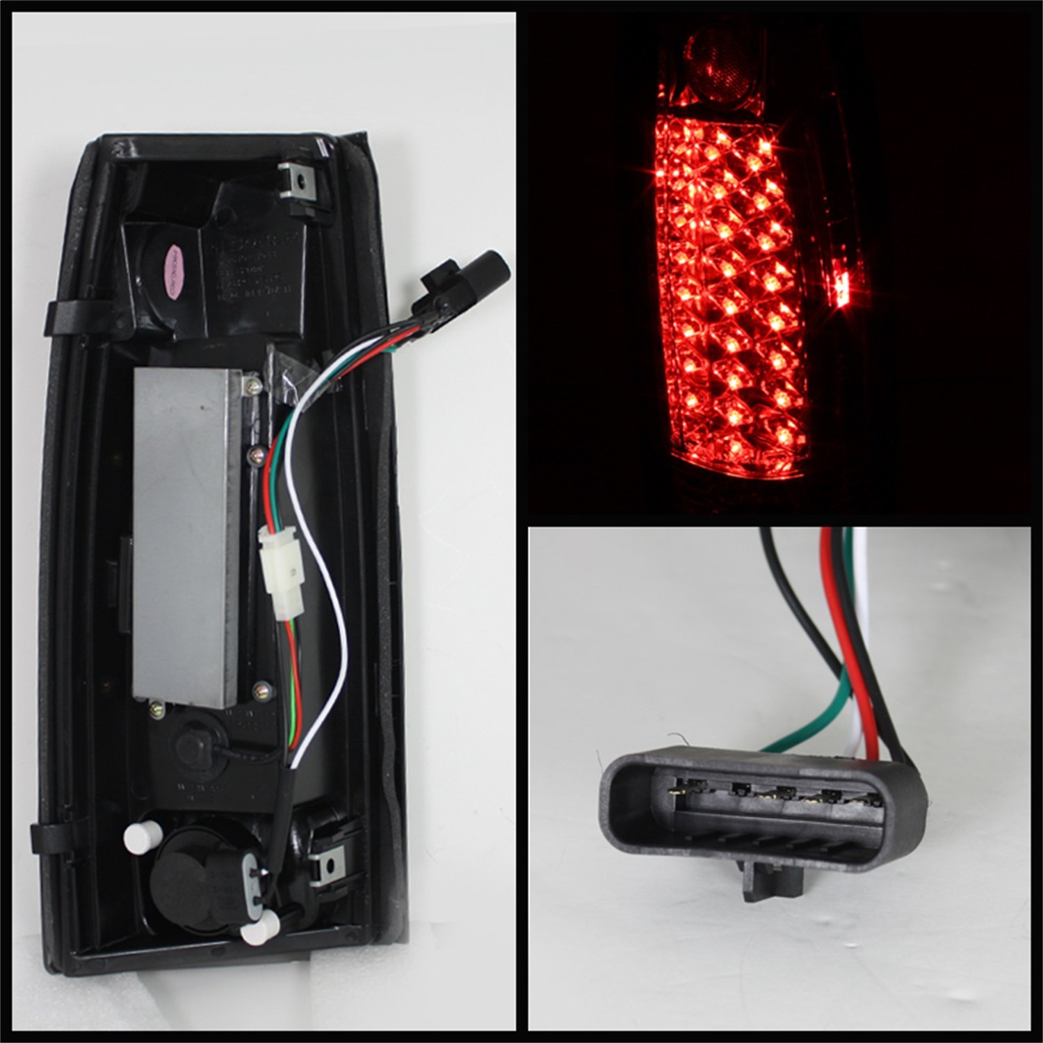 Spyder Auto 5001368 LED Tail Lights Chrome/Clear - High-Performance Brake Lights for Cars, Trucks & SUVs
