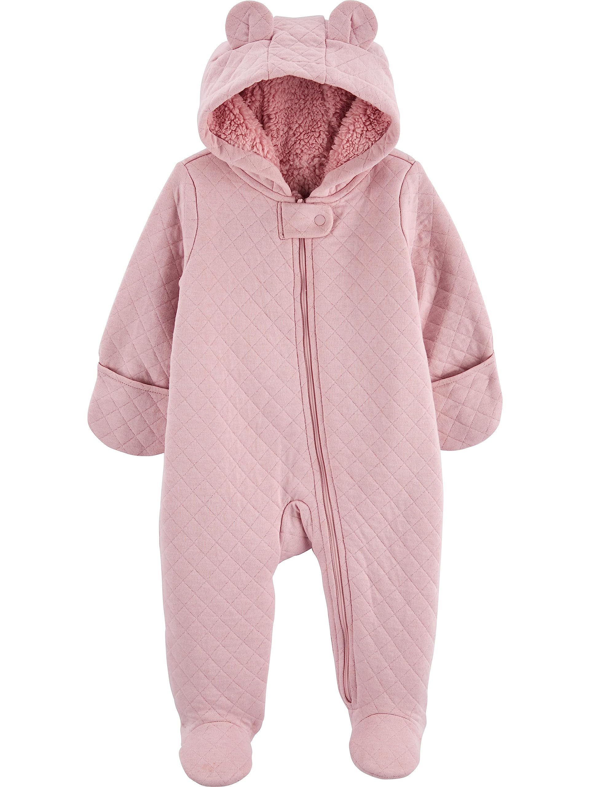 Simple Joys Kids Ivory Bear Pram Stroller - Cozy Winter Outerwear for Toddlers, Perfect for Park Walks & Shopping Trips