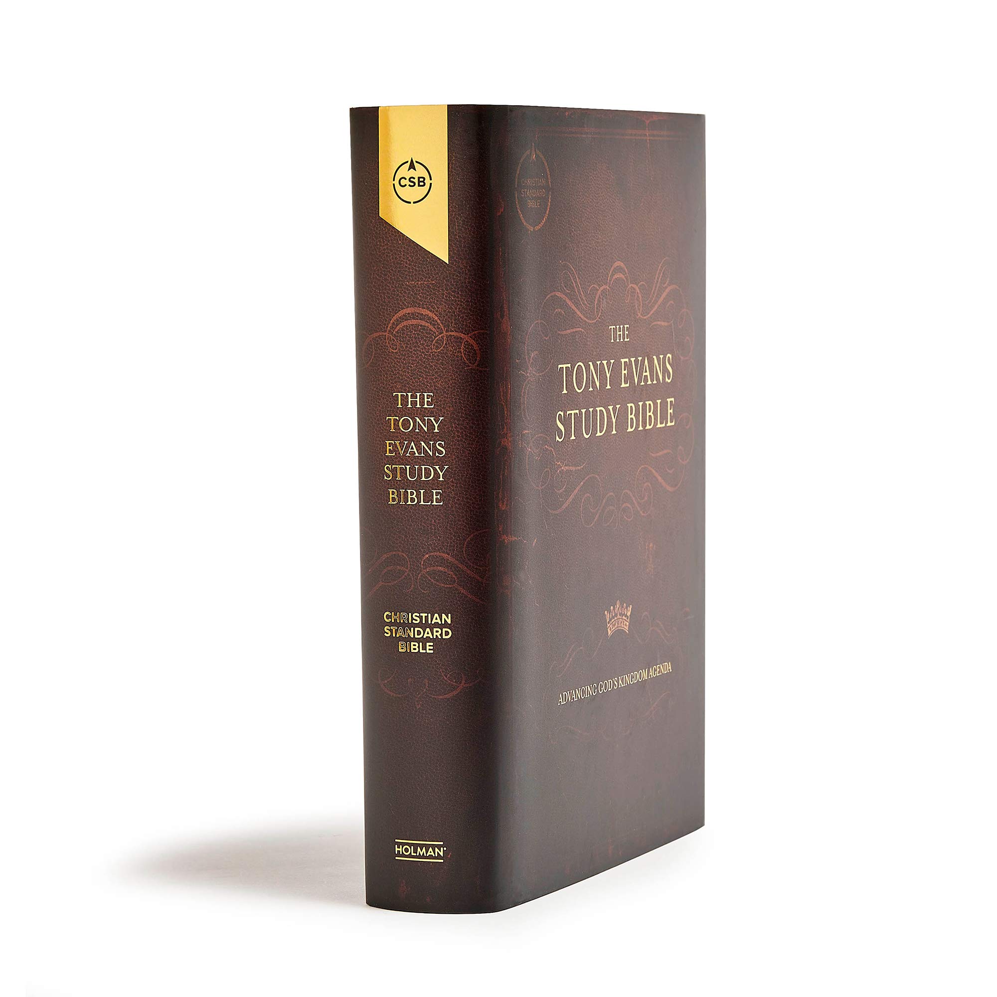 CSB Tony Evans Study Bible - Hardcover, Black Letter Edition with Study Notes, Commentary, Articles, Videos & Charts | Easy-to-Read Serif Type | Perfect for Bible Study, Sermon Preparation & Personal Devotion