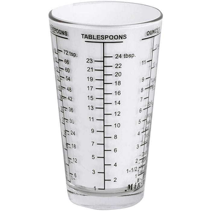 Kolder Glass Measuring Cup with Spout - 2 Cup (16 oz) Liquid Measuring Cup for Baking, Cooking, and Mixing - Microwave & Dishwasher Safe