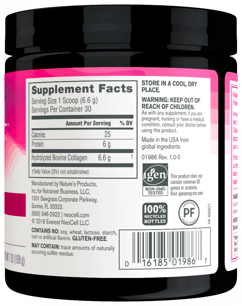 Premium Hydrolyzed Collagen Powder 7oz (200g) - Supports Skin, Hair & Nails - Unflavored Protein Supplement for Smoothies, Coffee & Baking