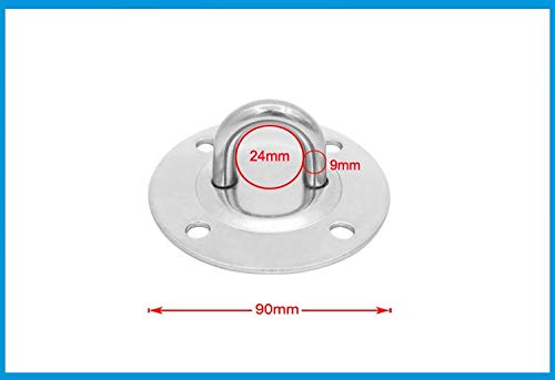 Heavy Duty Swing Hanger Set - Anchor Bracket Hook for Hammock Stand, Yoga Swing, Brazilian Hammock & Outdoor Swing Chair - Indoor/Outdoor Ceiling Mount Hooks with Easy Installation (Concrete Wall Mount) - Perfect for Backyard, Patio, Garden & Home Relaxation