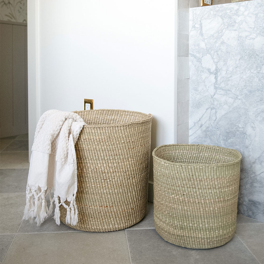 Large Natural Iringa Storage Basket - Perfect for Home Organization, Laundry, and Decorative Storage