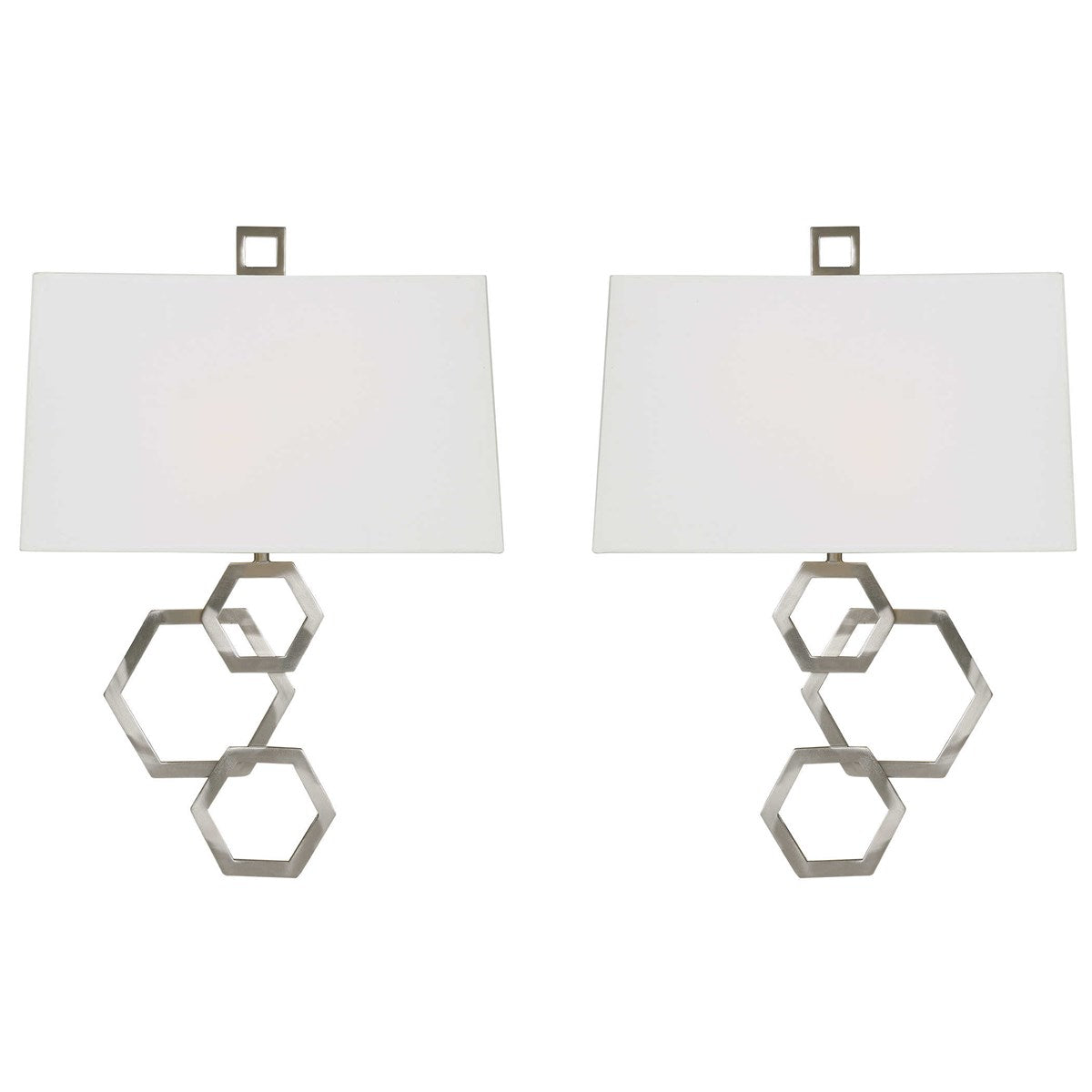 Deseret BN 2Lt Sconce Wall Light - Set of 2 Vintage Style Wall Sconces for Bedroom, Living Room, or Hallway Lighting