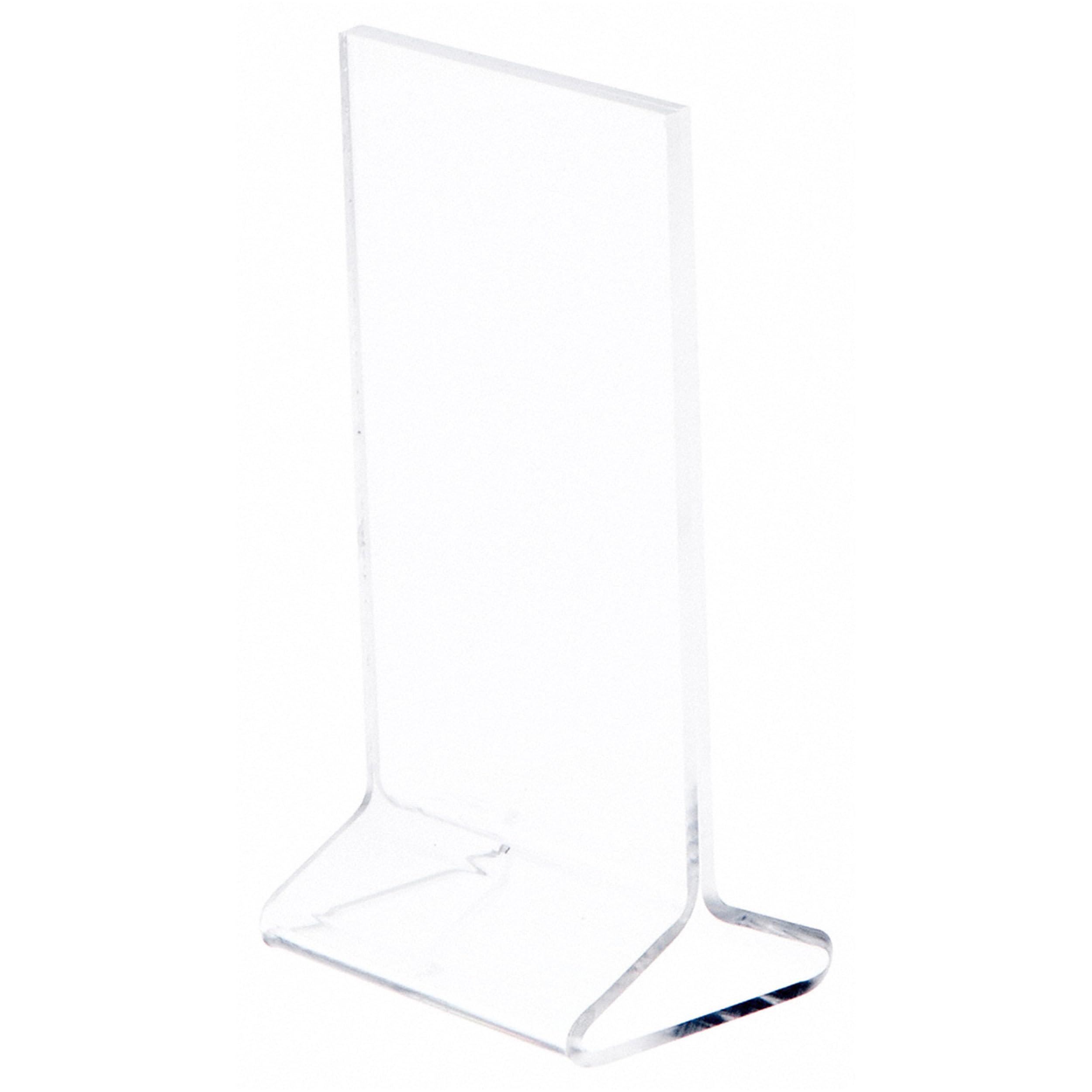 Plymor Clear Acrylic Sign Display & Literature Holder - Top Loading 3x5 Inches (24 Pack) - Perfect for Retail Stores, Restaurants, and Office Reception Areas