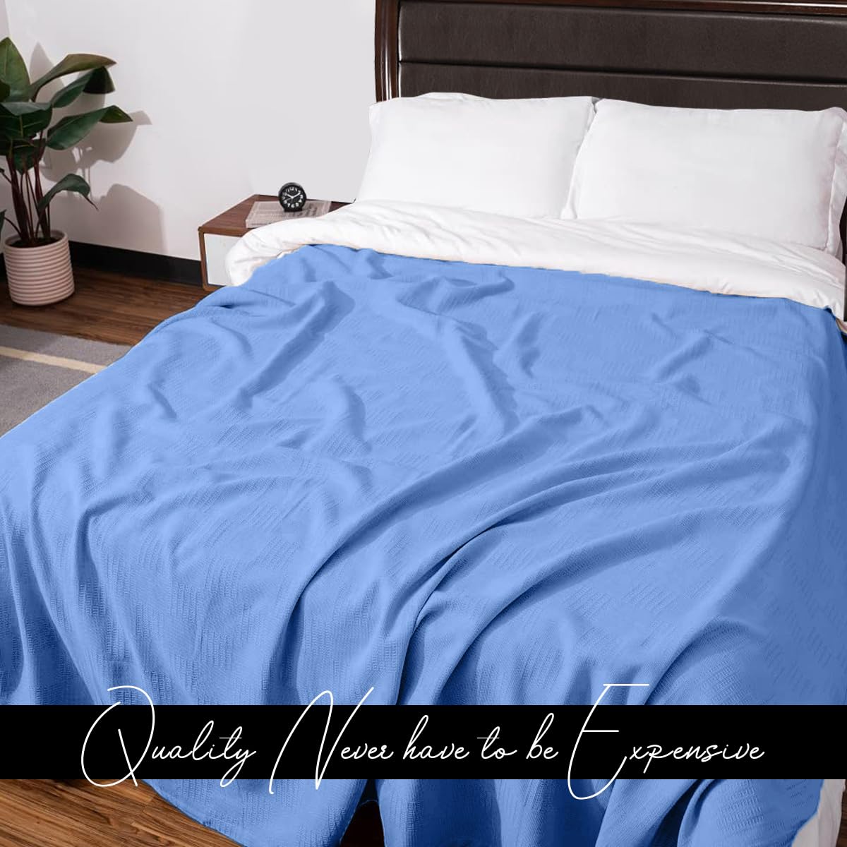 Avalon Bedding 100% Cotton King Size Thermal Blanket (108