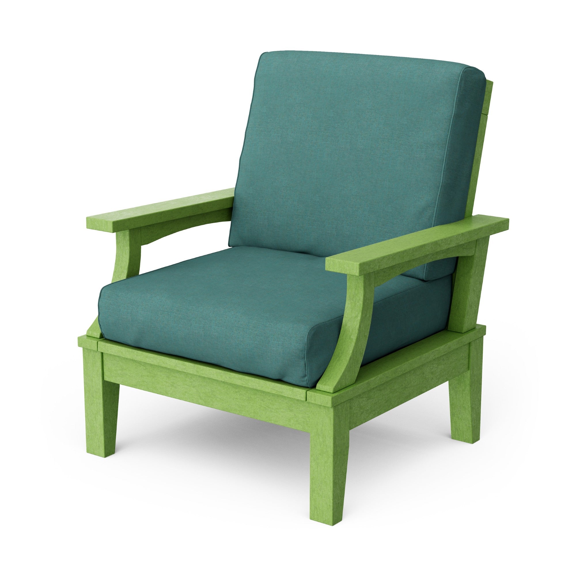 Heritage Deep Seating Patio Chair with Weather-Resistant Cushions - Outdoor Lounge Furniture for Garden, Poolside & Backyard Relaxation