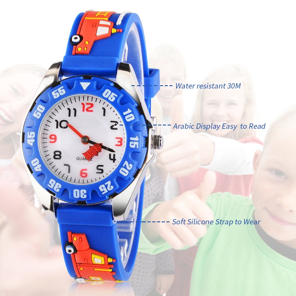 **3D Cartoon Waterproof Kids Watch for Girls Age 3-8 - Cute & Durable Toddler Watch - Perfect Gift for Birthdays, Christmas & Outdoor Play**