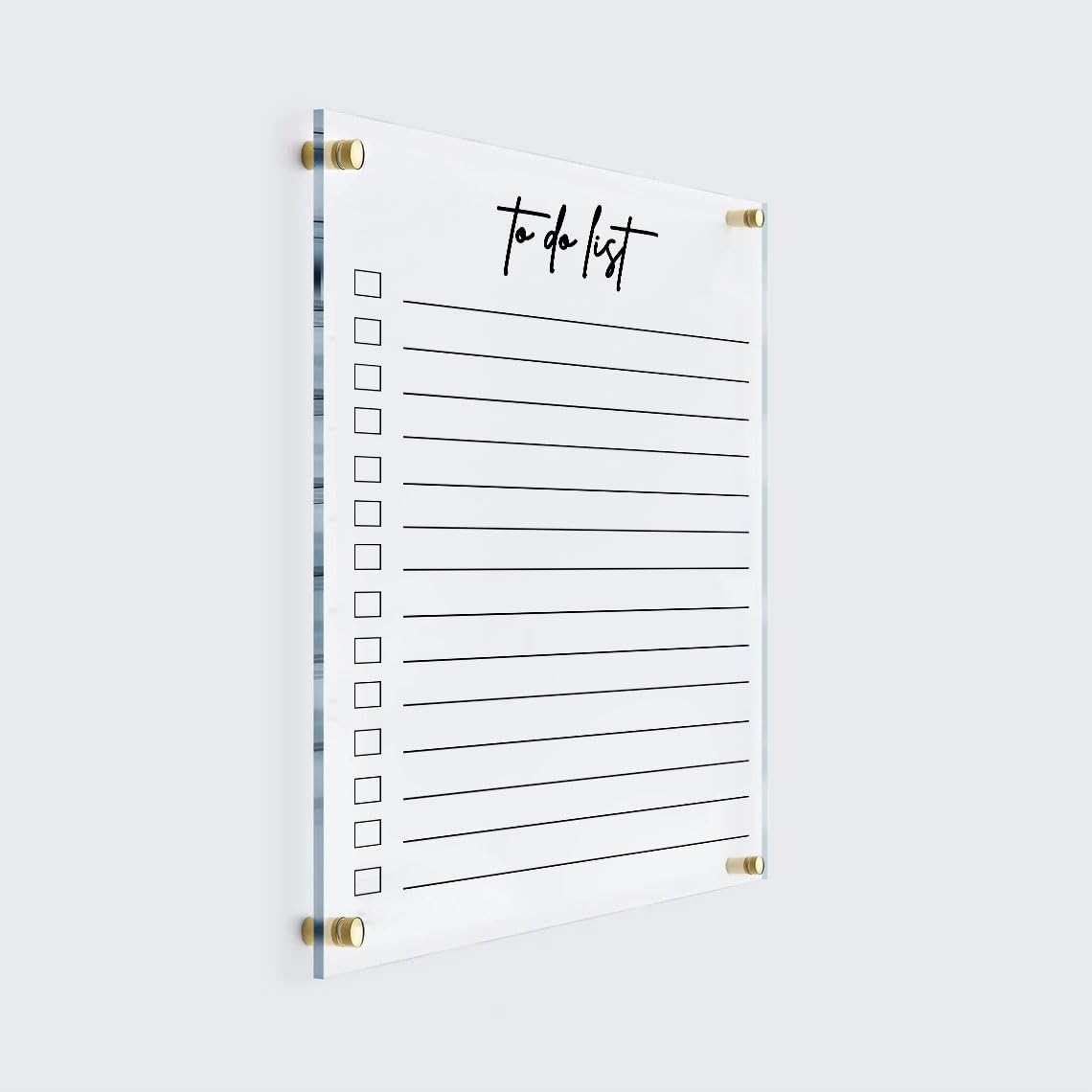 Personalized Acrylic Wall Calendar 2025 - Dry Erase Monthly & Weekly Planner Board (20