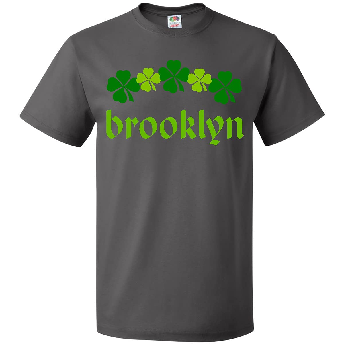 Inktastic Brooklyn New York Irish Graphic T-Shirt for Men & Women | Soft Cotton Tee with Vintage Design | Perfect for St. Patrick's Day, Irish Pride Events & Casual Wear