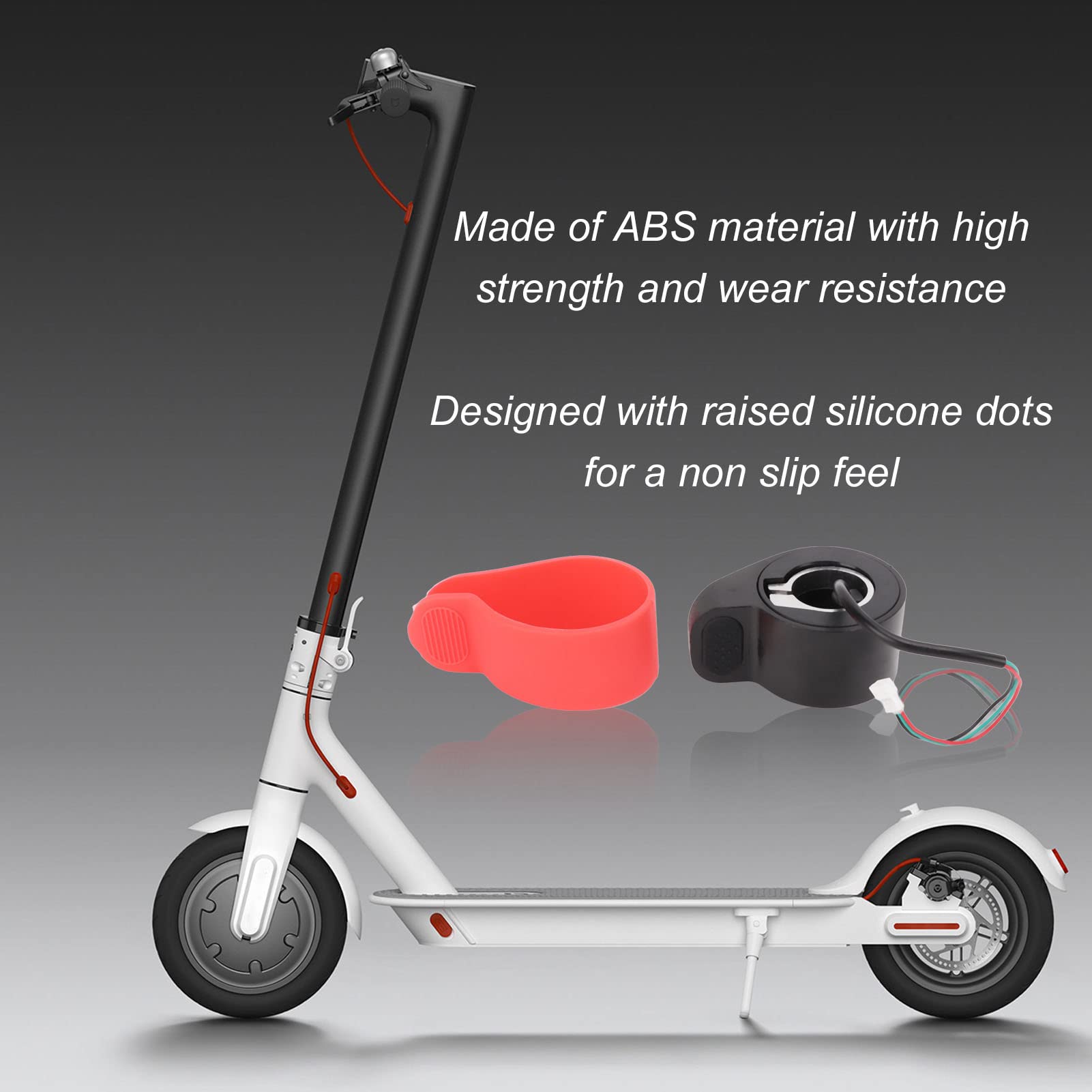 OUKENS Electric Scooter Thumb Throttle Accelerator with Silicone Cover - Replacement Thumb Control for E-Scooters - Perfect for Commuting & Urban Riding