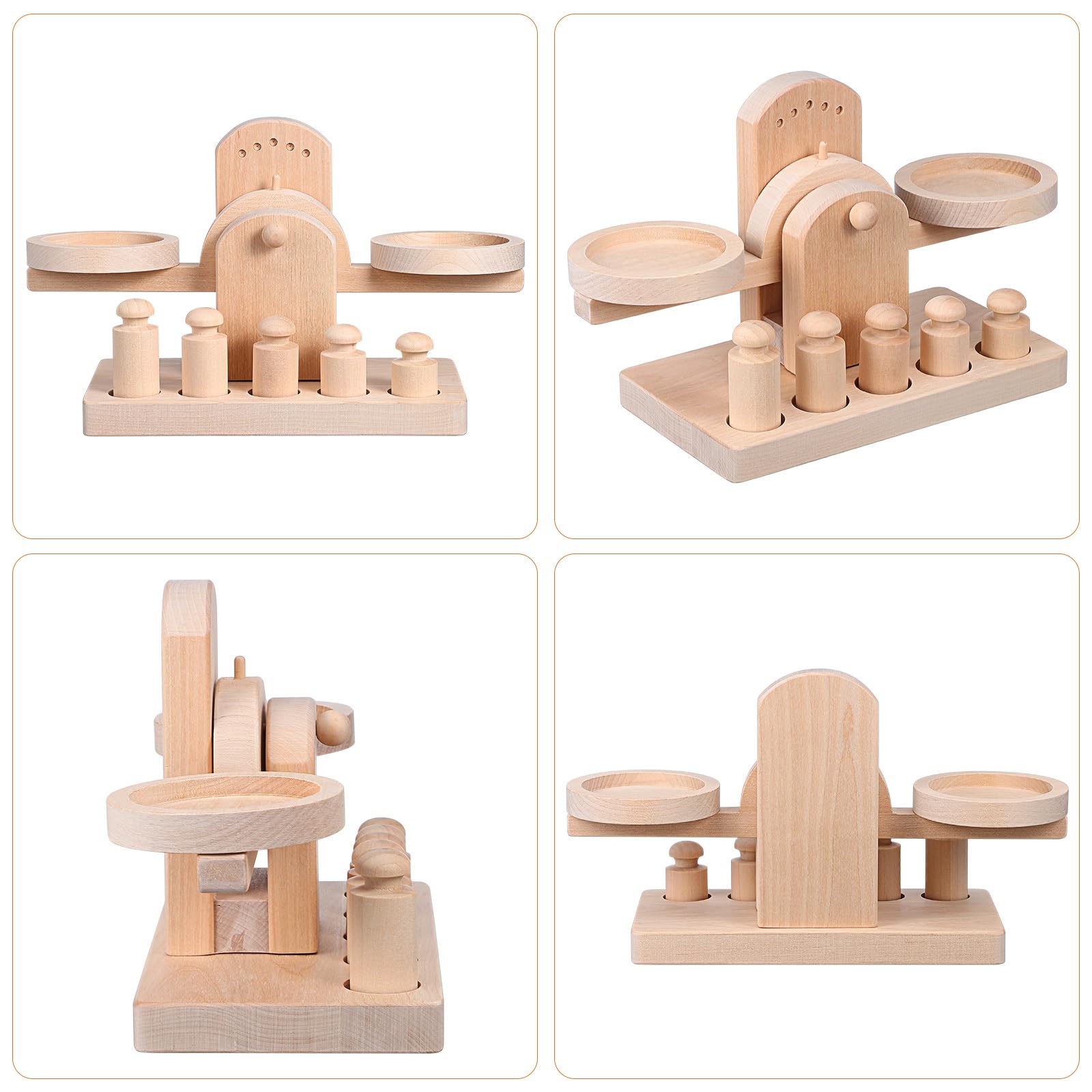 Wooden Balance Scale Toy for Kids - Educational Math Learning Tool, Montessori Teaching Aid, Assembly STEM Toy for Children’s Arithmetic & Measurement Skills | Perfect for Classroom, Homeschool & Playroom Activities