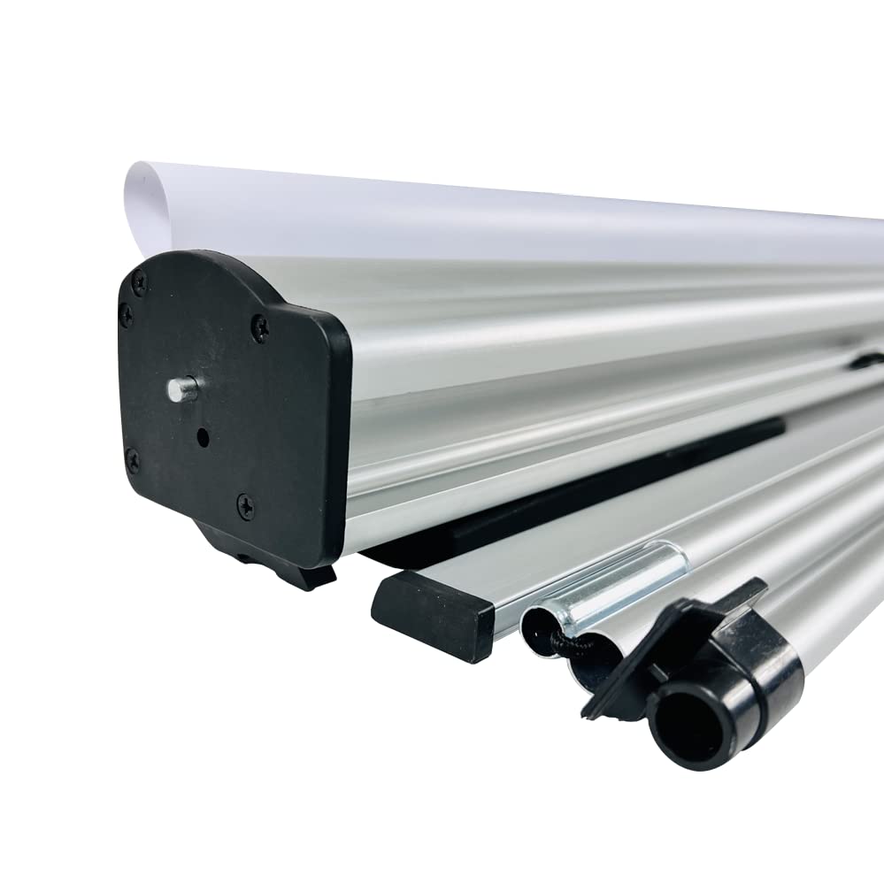 Retractable Roll Up Banner Stand 33.5x80 - Trade Show & Retail Display Stand for Advertising