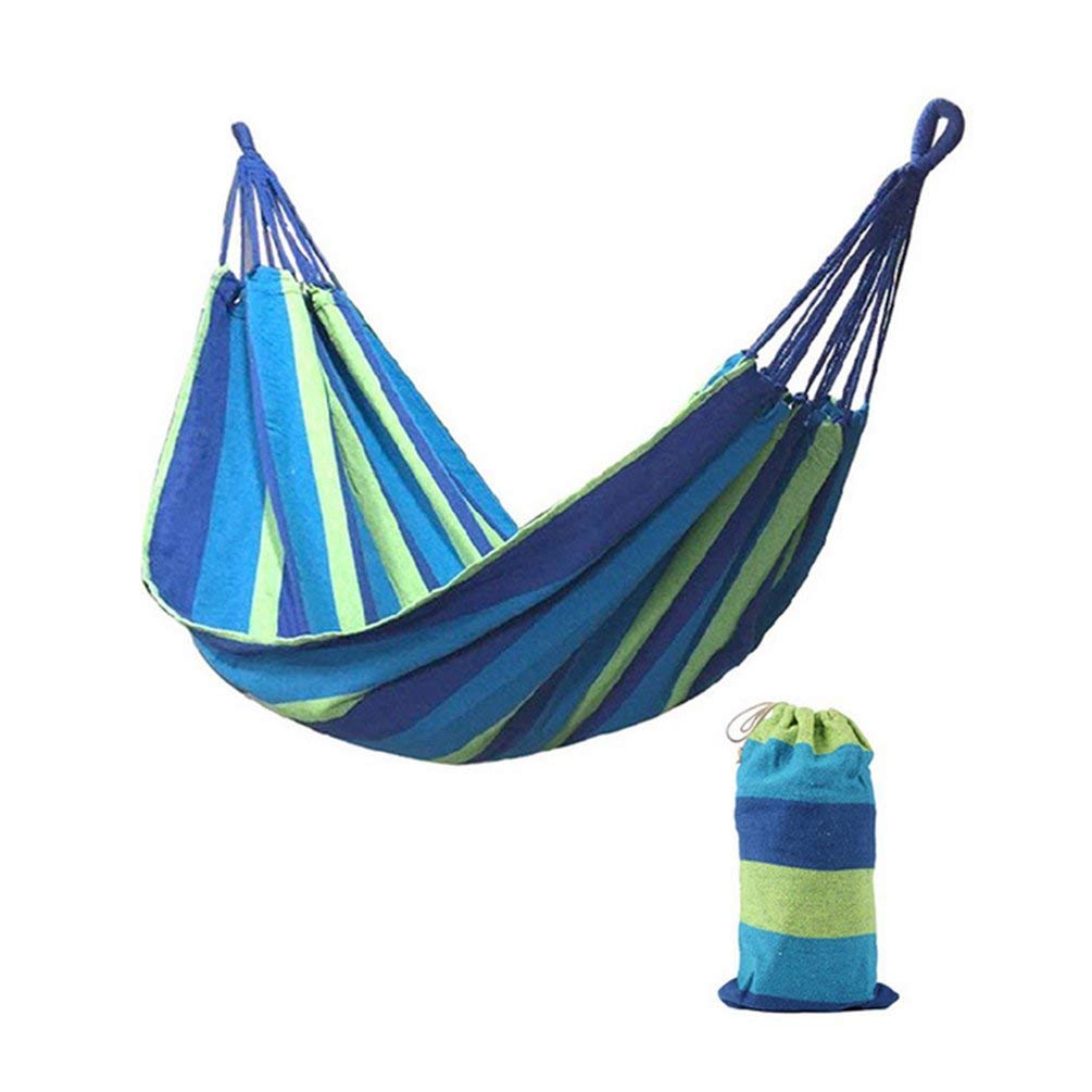 Premium Ice Mesh Canvas Hammock with Rope Storage Bag - Anti-Rollover Outdoor Hanging Bed Supports 450lbs - Thickened Comfortable Swing Bed for Camping, Backyard, Beach & Patio Relaxation