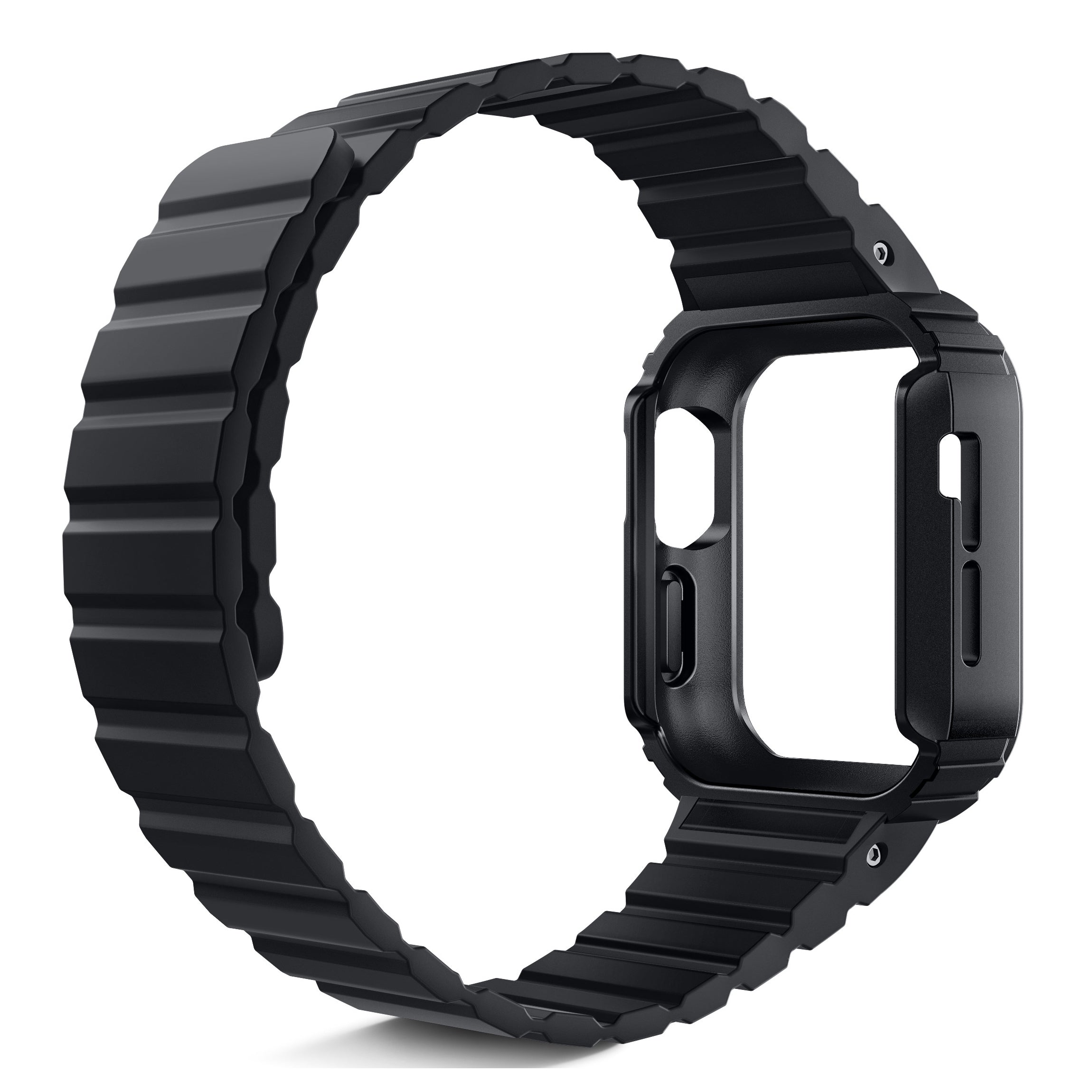 Apple Watch Unicorn Beetle Pro SEAL Case with Magnetic Band for 44mm/45mm Series - Black | Waterproof & Shockproof Protection for Outdoor Sports & Daily Wear