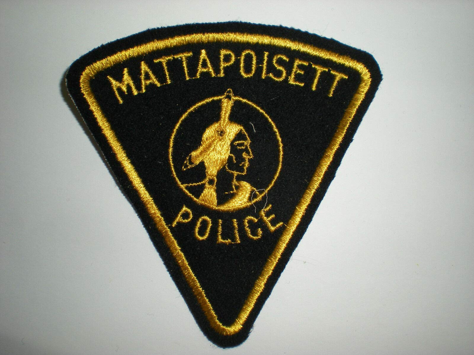 Custom Embroidered Patches for Women & Men - MATTAPOISETT Police Department Badge - Iron-On/Sew-On Applique for Jackets, Hats, Bags & Uniforms