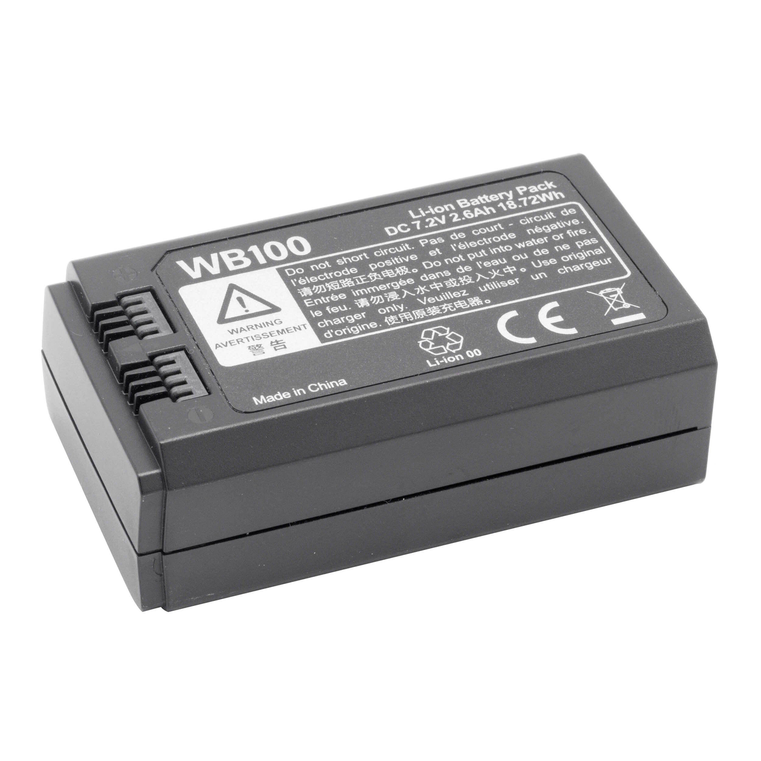 Replacement Battery for CITI100 Pro & AD100 PRO Pocket Flash, MF R76 Ring Flash (Compatible with GODOX WB100) - Perfect for Photography, Studio Lighting, and On-the-Go Flash Needs