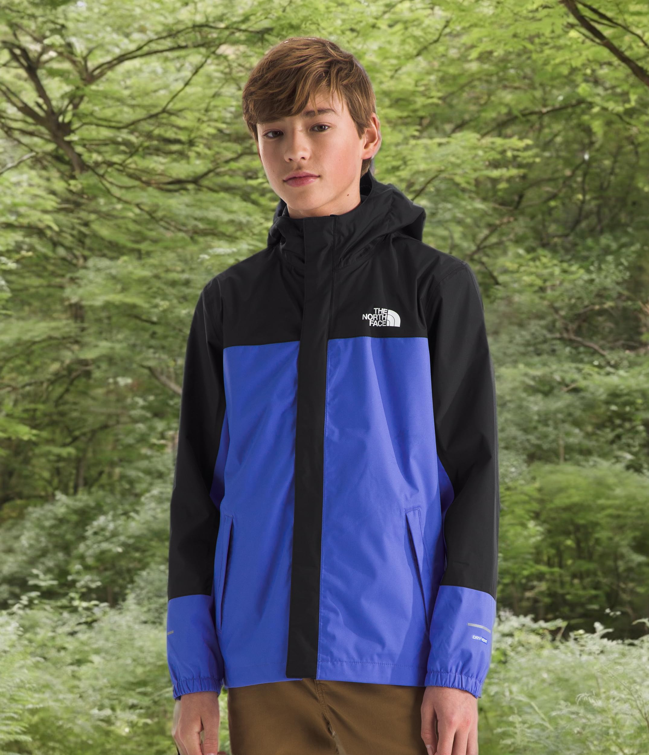 The North Face Boys' Antora Waterproof Rain Jacket for Kids - Lightweight Hiking & Outdoor Jacket for Little & Big Kids - Perfect for School, Camping & Rainy Day Adventures