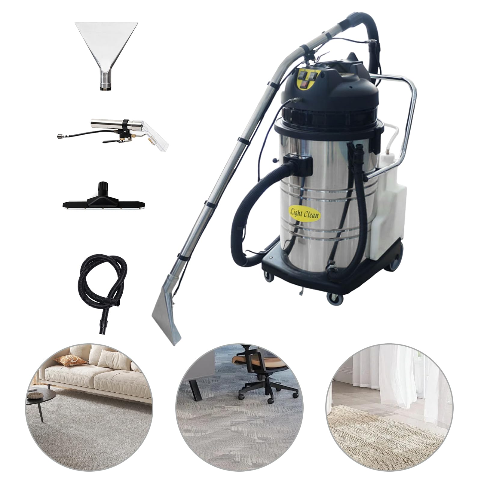 Commercial Carpet Cleaning Machine 110V - Heavy Duty Carpet & Upholstery Cleaner for Sofa, Furniture, and Home Deep Cleaning | Perfect for Hotels, Offices, and Residential Use