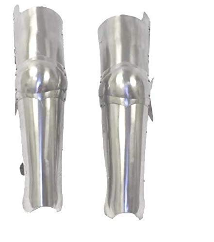 Steel Full Leg Armor - Authentic Medieval Knight Costume for LARP, Cosplay & Renaissance Fairs | Durable Metal Leg Protection for Historical Reenactments