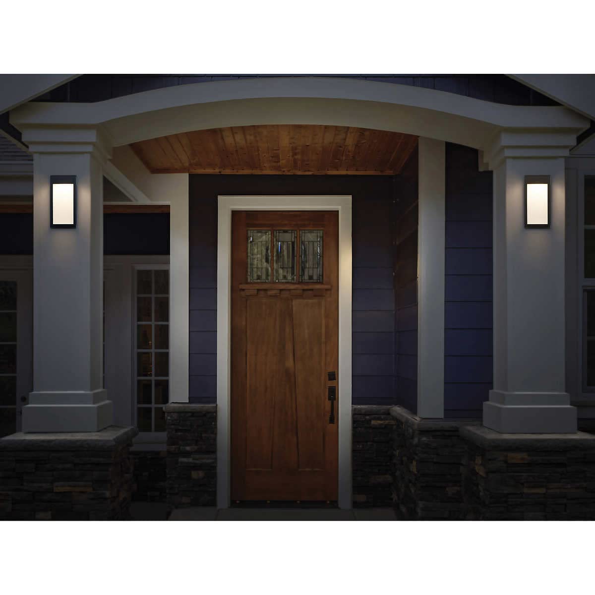 Solar Post Cap Lights Outdoor - 4 Pack Waterproof LED Solar Lights for Fence, Deck, Yard, Garden - Energy Efficient Solar Powered Accent Lighting for Pathways, Driveways, and Landscaping