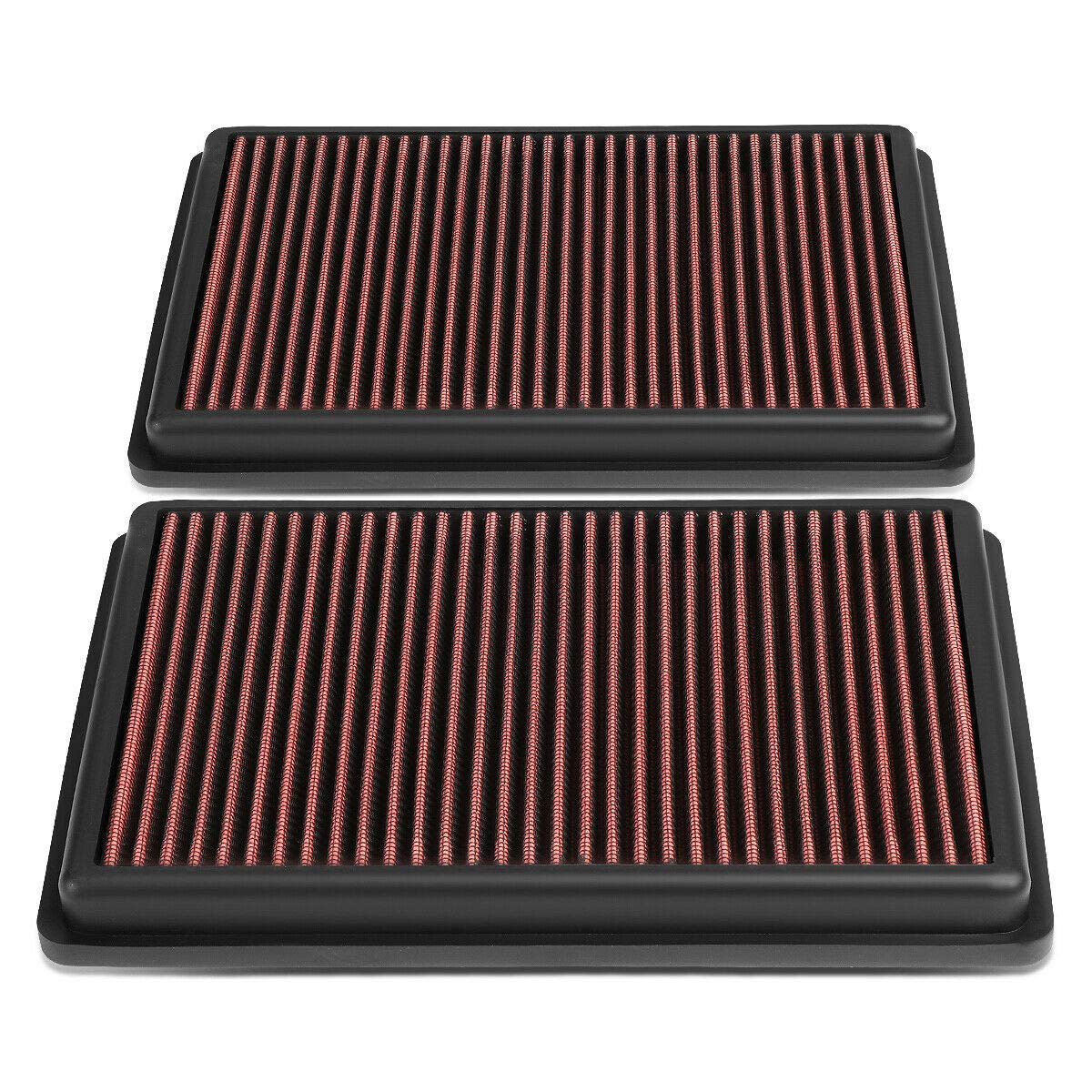 YOYODEER Reusable High Flow Air Filter - Red - Performance Upgrade for Cars, Trucks & Motorcycles - Enhanced Engine Protection & Airflow
