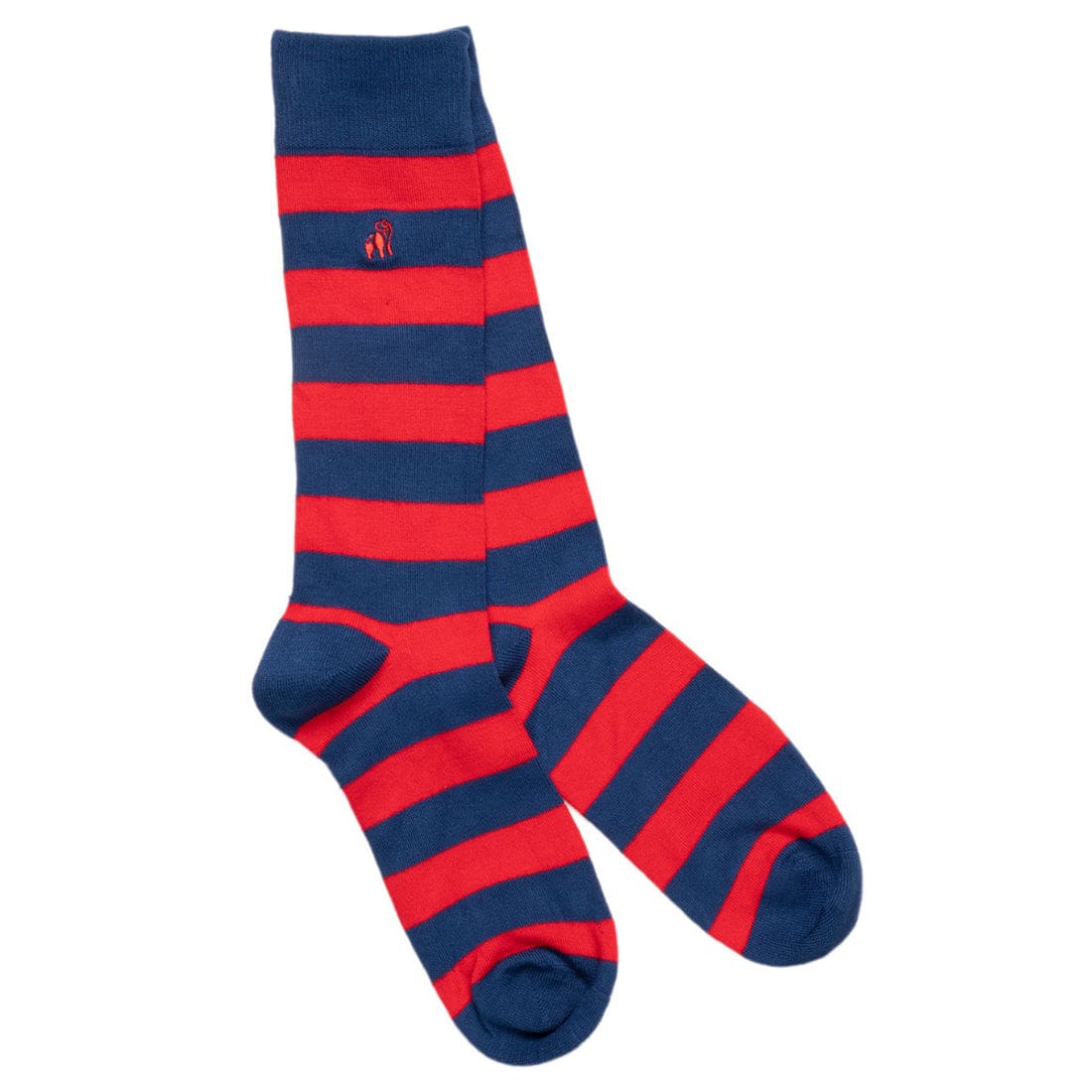 Classic Red Striped Bamboo Socks for Men & Women - Soft Breathable Comfortable Ankle Socks - Perfect for Yoga, Running, Workout and Daily Wear