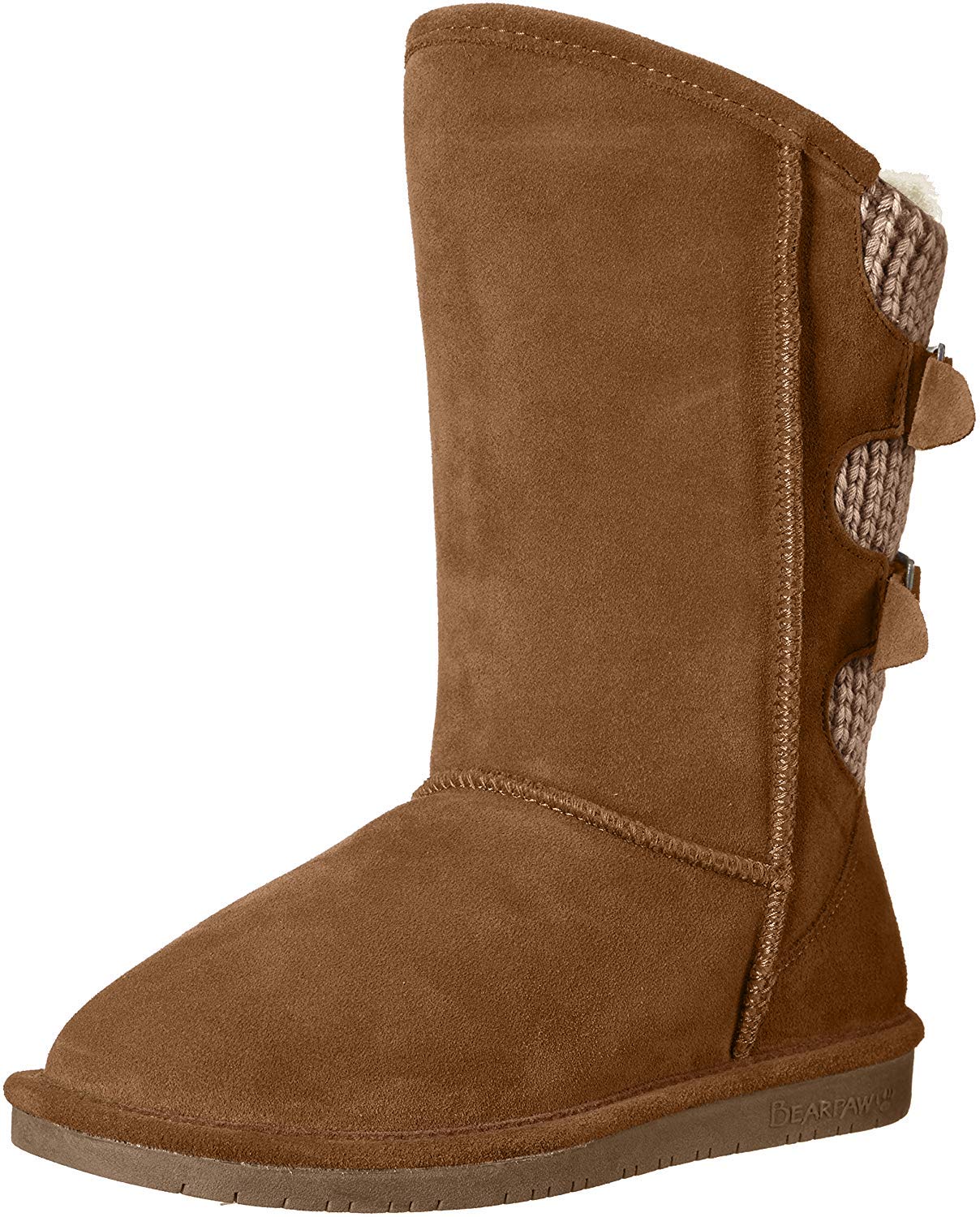 BEARPAW Women's Boshie Suede Slip-On Winter Boots - Comfortable, Warm & Stylish in Multiple Colors | Perfect for Casual Outings, Winter Hiking & Snowy Day Adventures
