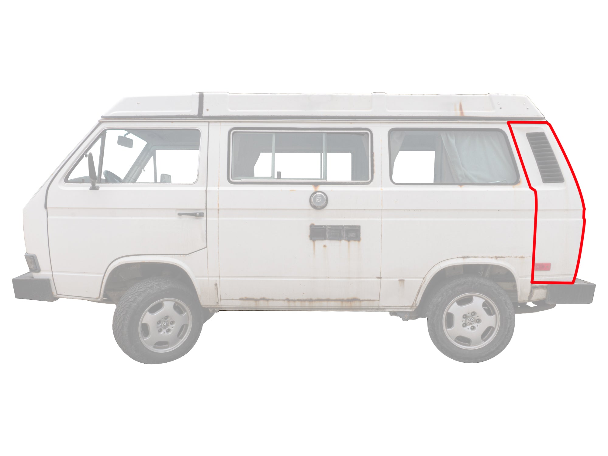 Vanagon Rear Corner Body Panel Replacement Part - Durable & Perfect Fit for Volkswagen Vanagon Camper Van Restoration & Repair