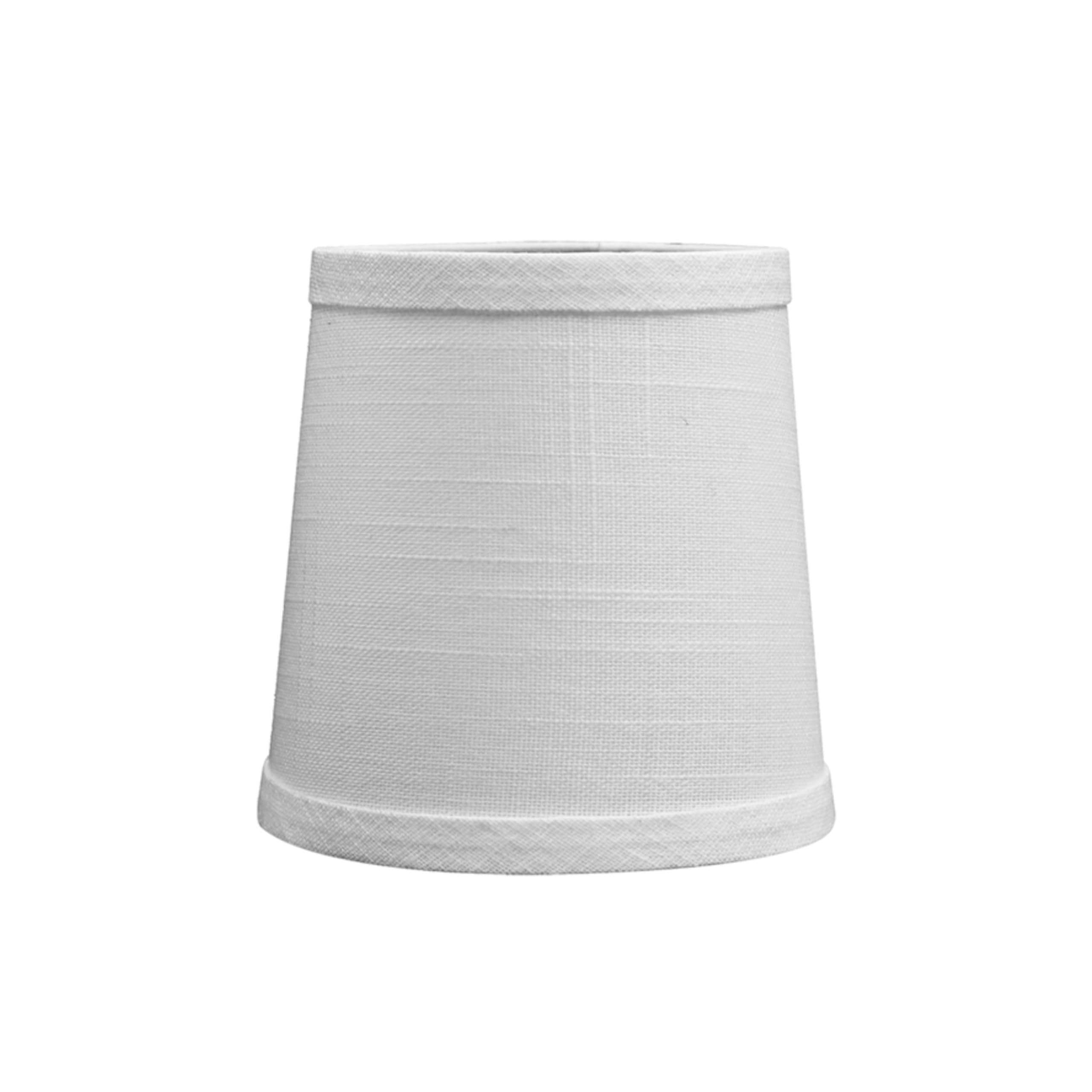 Aspen Creative 32834-2A Small Hardback Empire Shape Chandelier Clip-On Lamp Shade, Off White, 4